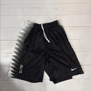 Nike Black and Gray Dry Fit Basketball shorts with Geometric Design